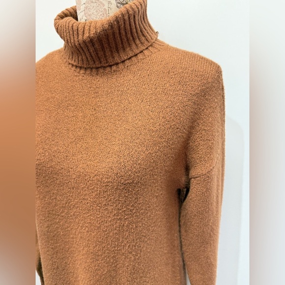 TREASURE & BOND Brown turtleneck sweater midi dress size XS. - Picture 2 of 13